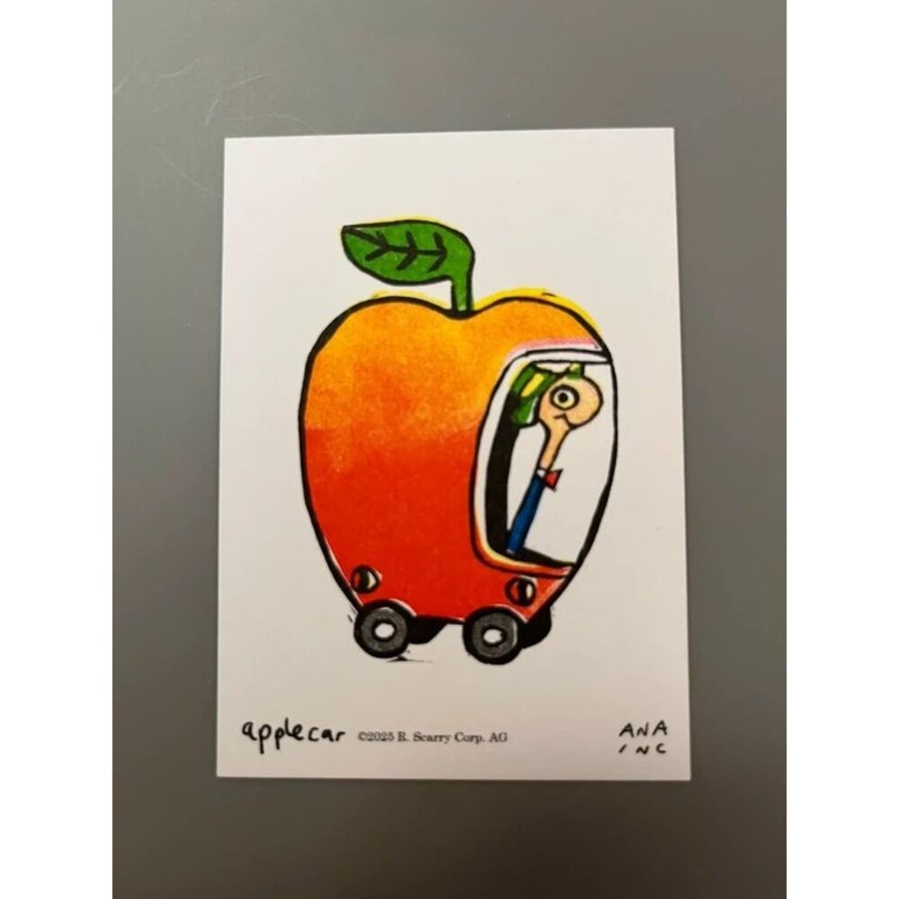 Ana Inciardi Mini Print Richard Scarry Apple Car